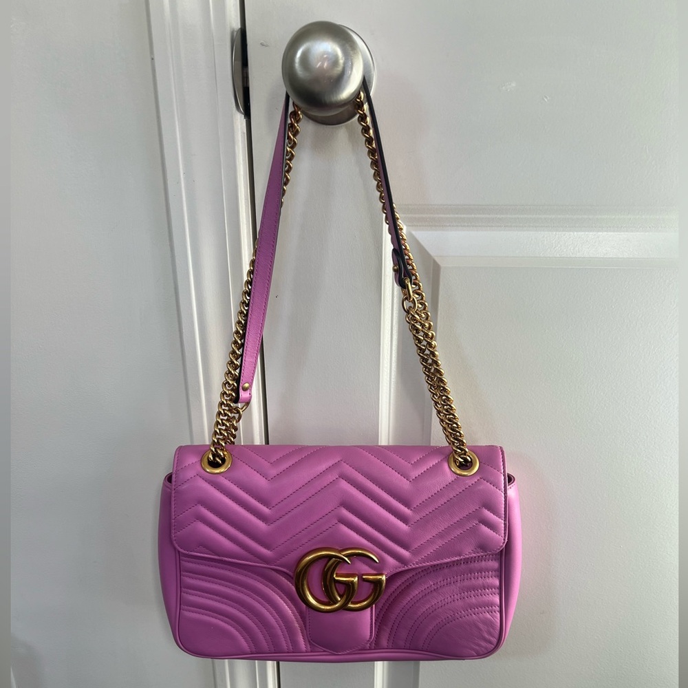 Gucci Marmont Bag (Hot Pink)